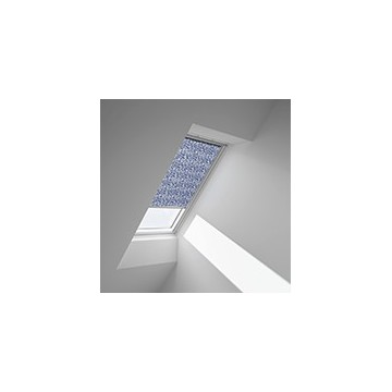 Rullgardin  - Rullgardiner - Blåt med vit mønster - 4160 (10 cm x 10 cm)