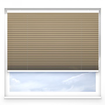 Plissegardiner - Omega beige - 7365 (10 cm x 10 cm) Plissegardiner - Omega beige - 7365 (10 cm x 10 cm)