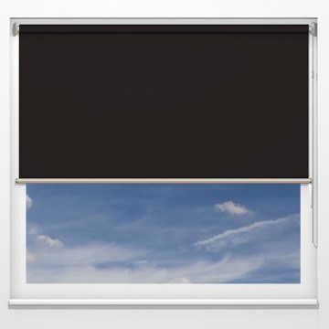Rullgardin  - Rullgardiner - Gemini mörkläggning svart - 5308 (25 cm x 10 cm)